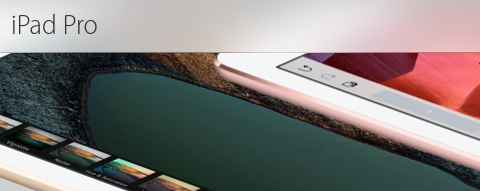 korrekt dargestellter Blur-Effekt auf der Apple iPad Pro Seite